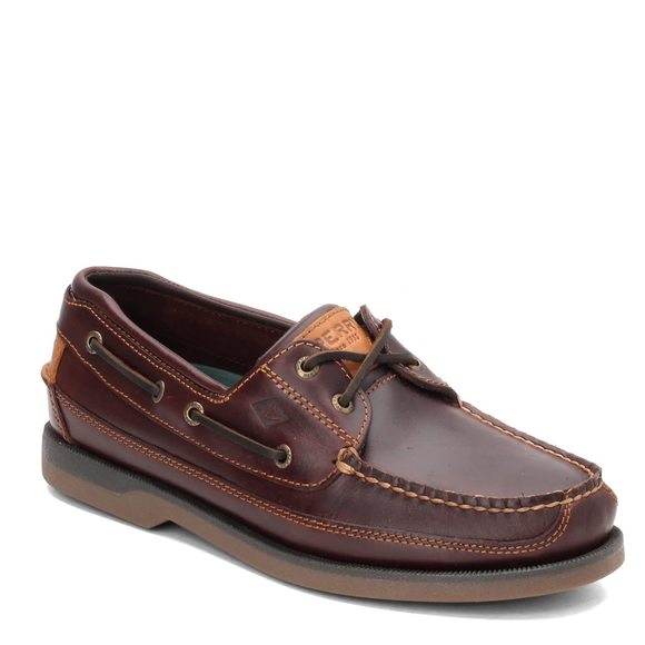 SPERRY MENS MAKO 2-EYE BOAT SHOE, AMARETTO, 10.5 WIDE US